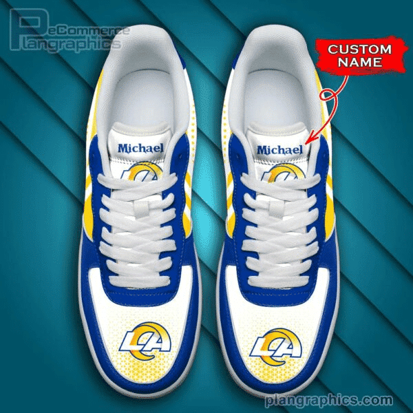 Los Angeles Rams NFL Air Force 1 Shoes Design