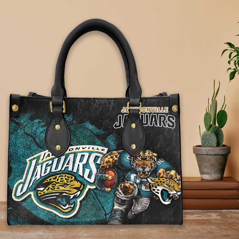 Jacksonville Jaguars Leather Hand Bag - Side View
