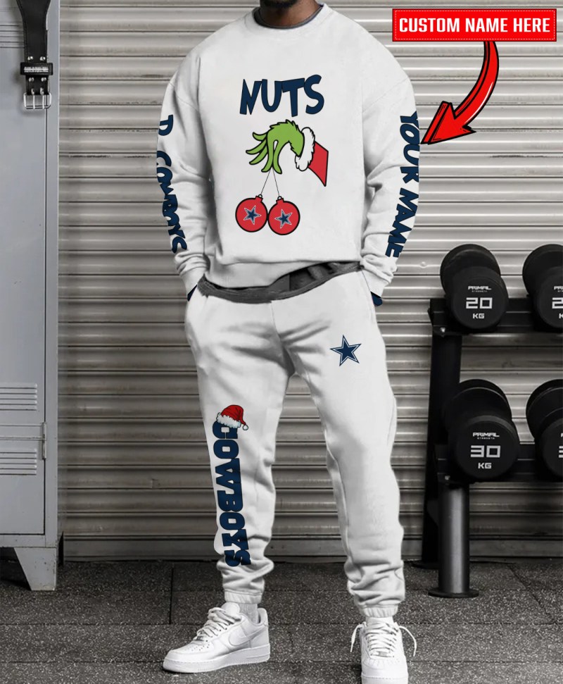 Dallas Cowboys Ugly Christmas Sweater - Chest & Nuts Combo Set
