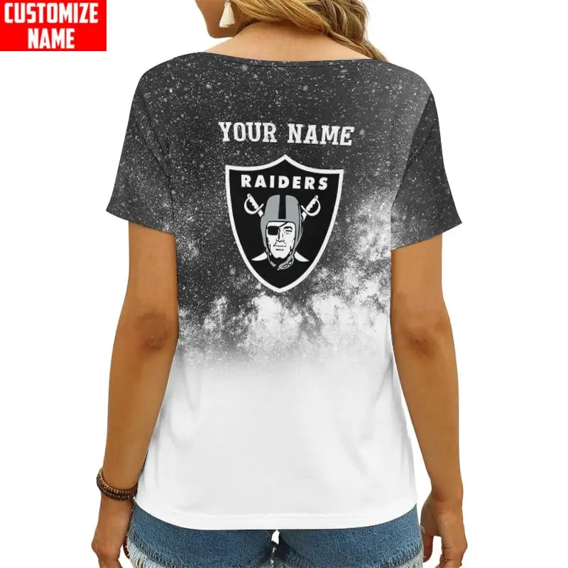 Las Vegas Raiders Personalized V-neck T-shirt 2