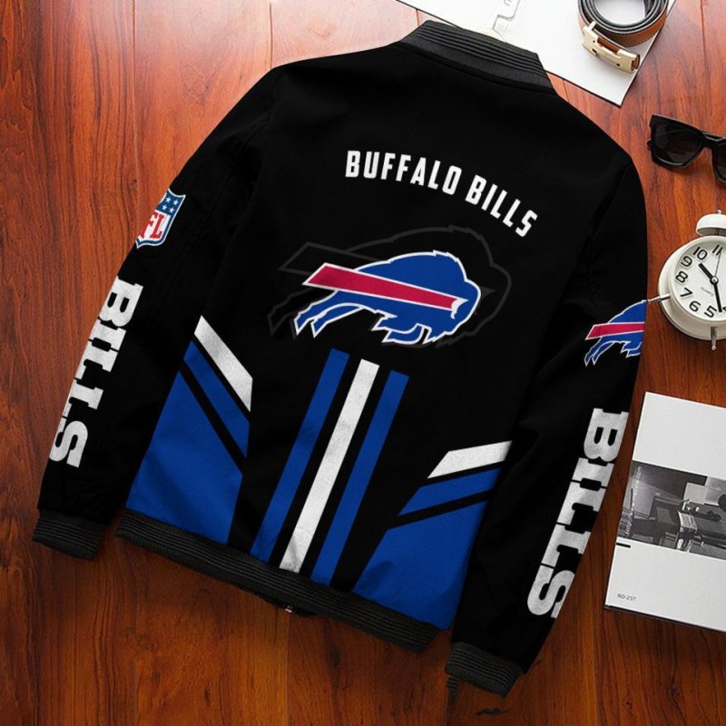 Buffalo Bills Bomber Jacket Back View
