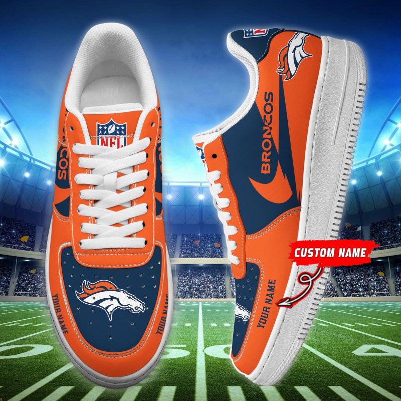 Denver Broncos Personalized AF1 Shoes