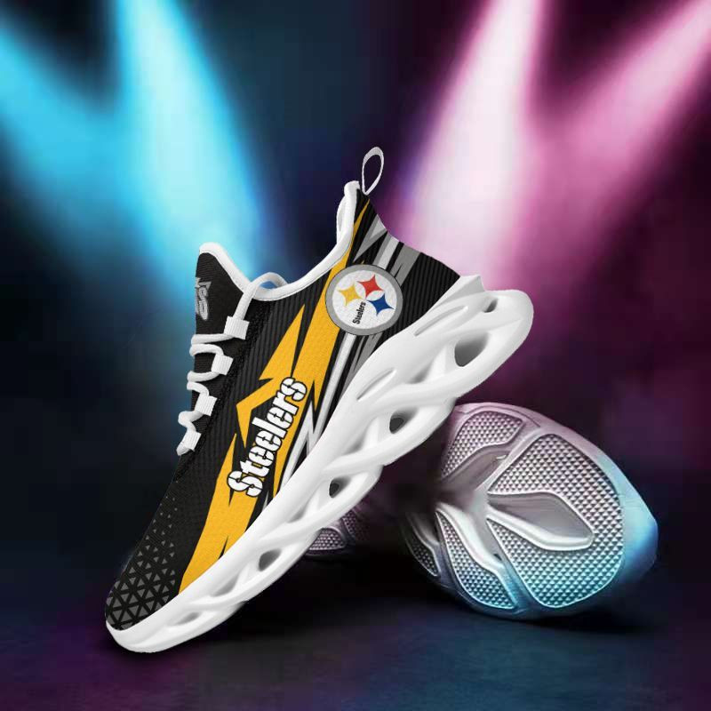 Pittsburgh Steelers Yezy Running Sneakers 453 - Side View