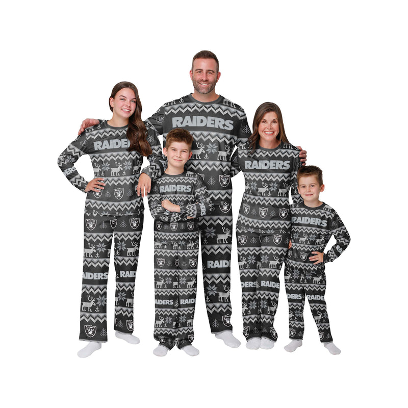 Las Vegas Raiders Family Holiday Pajamas Image 1