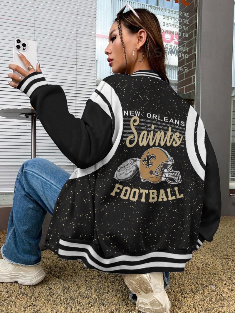 New Orleans Saints Jacket Back View
