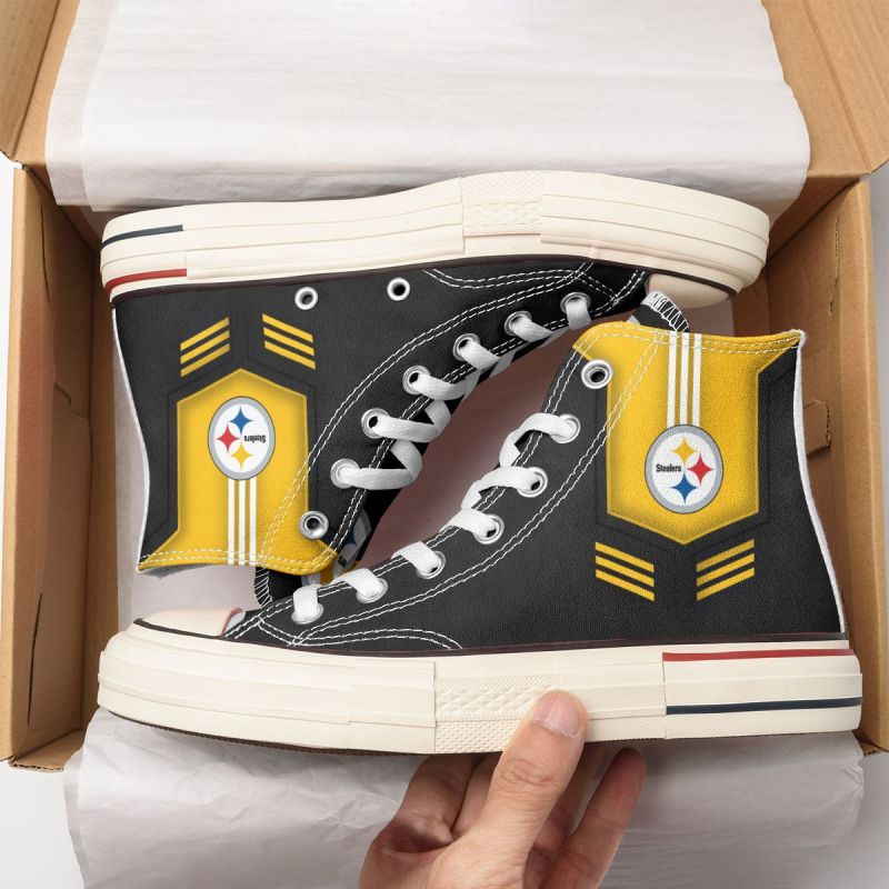 Pittsburgh Steelers New High Top Canvas Shoes
