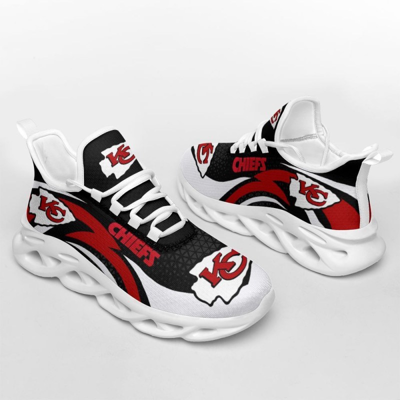 Kansas City Chiefs Yezy Running Sneakers Top View