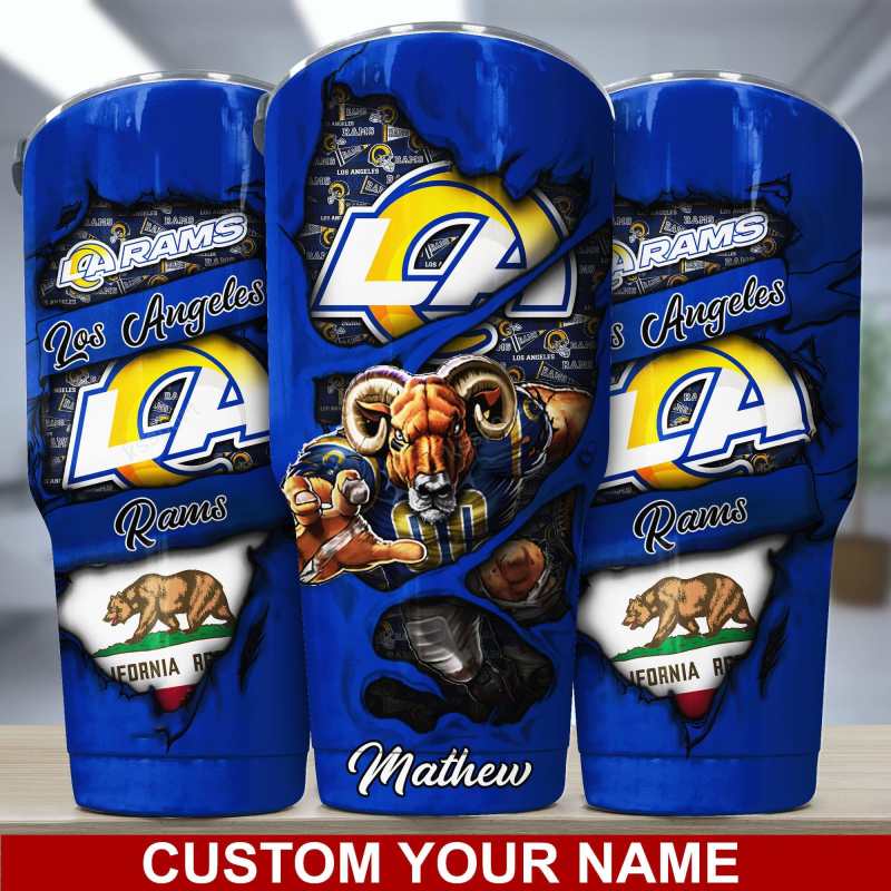 Los Angeles Rams Personalized Tumbler