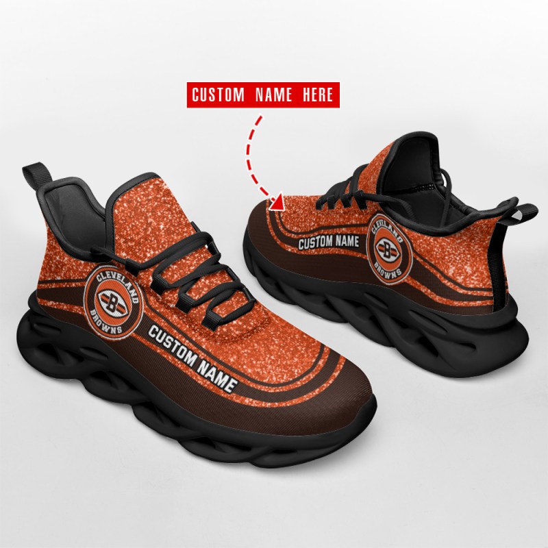 Stylish Cleveland Browns Yezy Running Sneakers