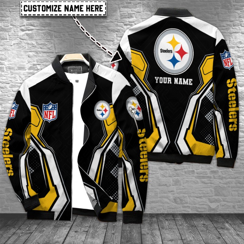 Pittsburgh Steelers Personalized Bomber Jacket