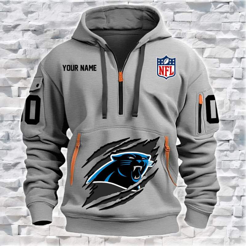Carolina Panthers Quarter Zip Hoodie
