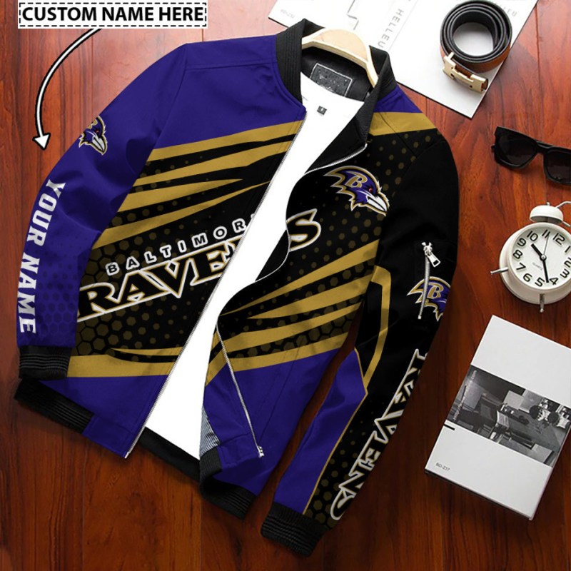 Baltimore Ravens Personalized Bomber Jacket