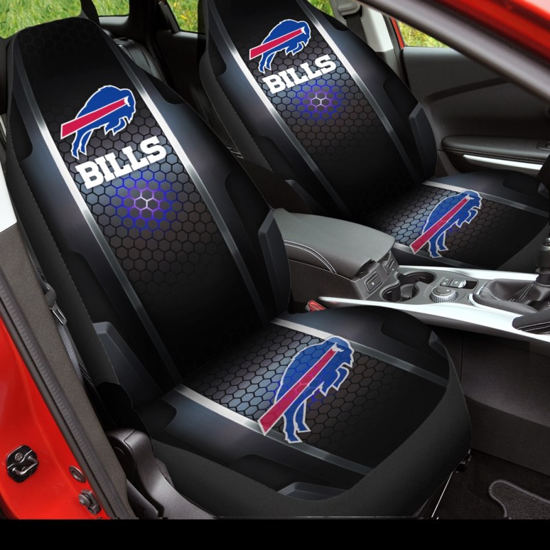 Buffalo Bills Car Seat Cover Mockup 2