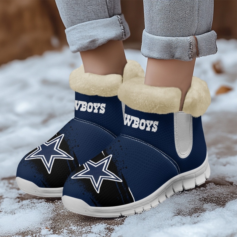 Dallas Cowboys Comfy Winter Snow Boots Image 11