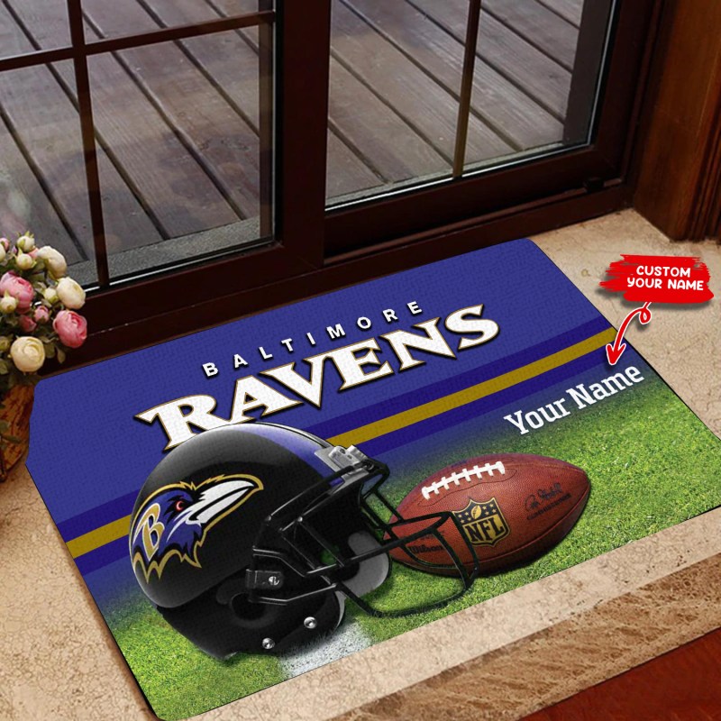 Baltimore Ravens Personalized Doormat