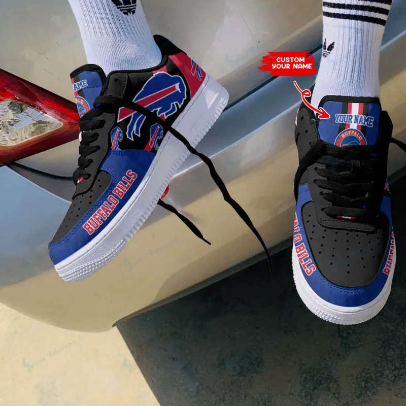 Buffalo Bills Personalized AF1 Shoes Back View
