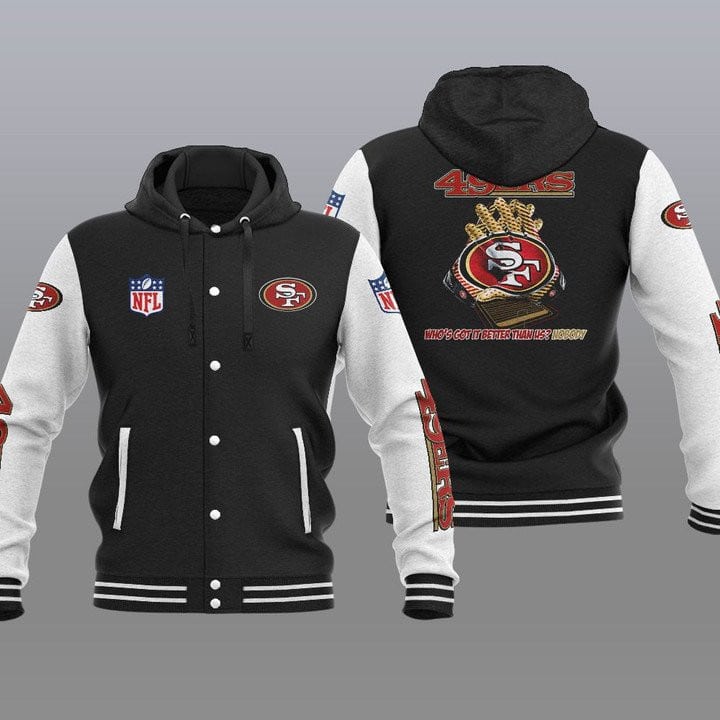 San Francisco 49ers Hooded Button Jacket