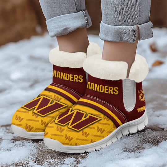 Washington Commanders Comfy Winter Snow Boots