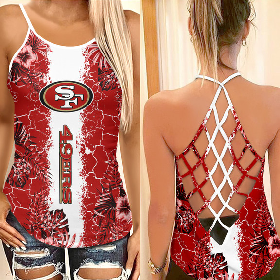 San Francisco 49ers Criss Cross Tank Top