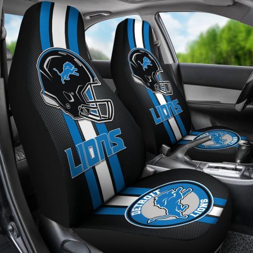 Detroit Lions Car Seat Covers Side View