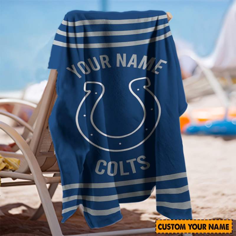 Colts Fan Beach Towel