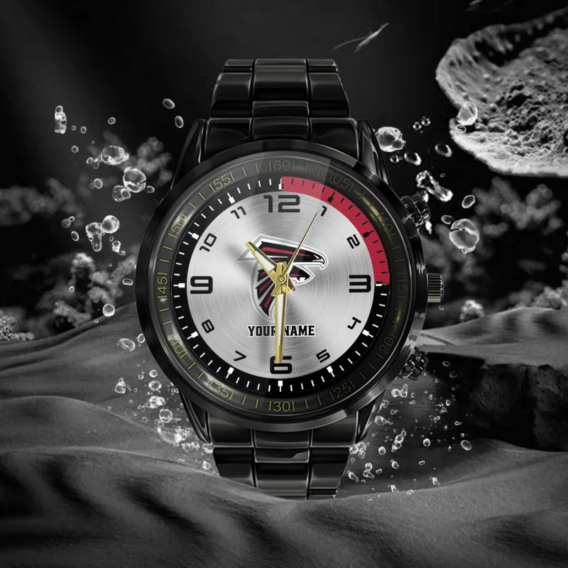 Atlanta Falcons Black Fashion Watch