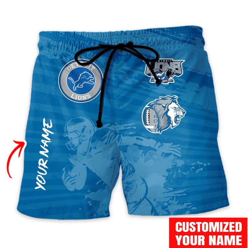 Detroit Lions Hawaiian Shirt Image 4