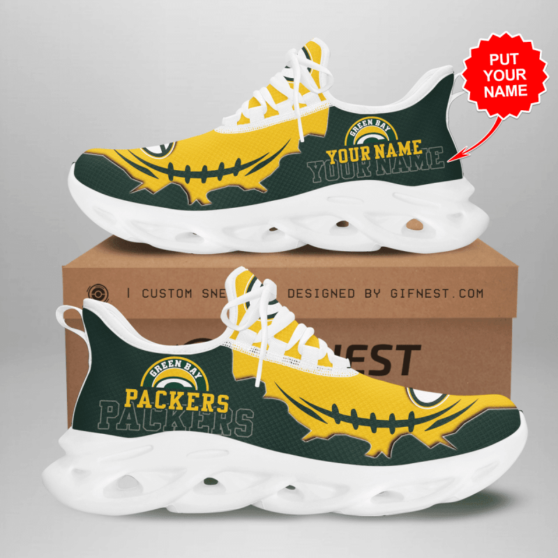 Green Bay Packers Yezy Running Sneakers Size Chart
