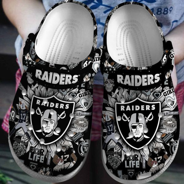 Las Vegas Raiders Clogs Shoes