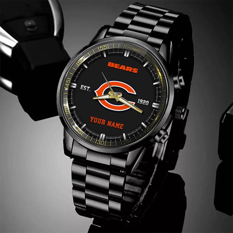 Chicago Bears Black Fashion Watch
