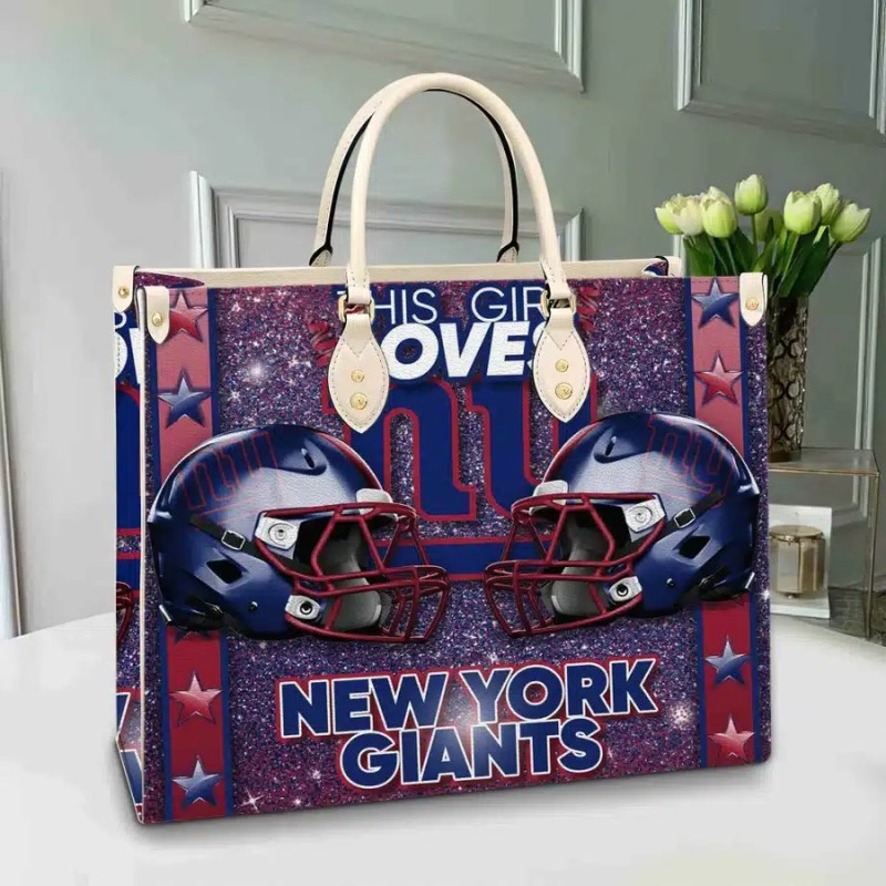 New York Giants Leather Hand Bag BB229 - Side View