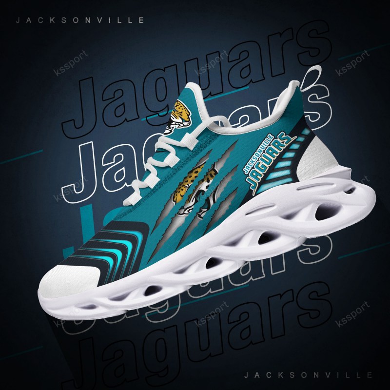 Jacksonville Jaguars Yezy Running Sneakers Front View