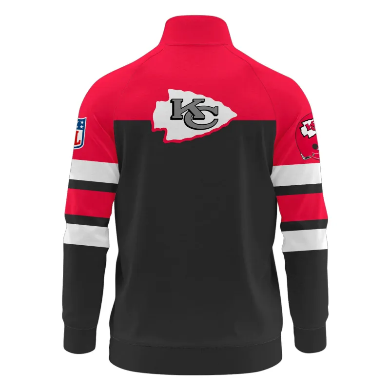 Kansas City Chiefs Stand Collar Jacket - Back view