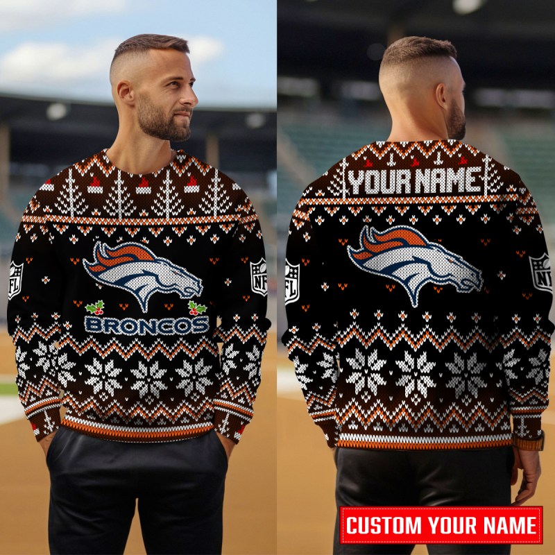 Denver Broncos Ugly Christmas Sweater 3