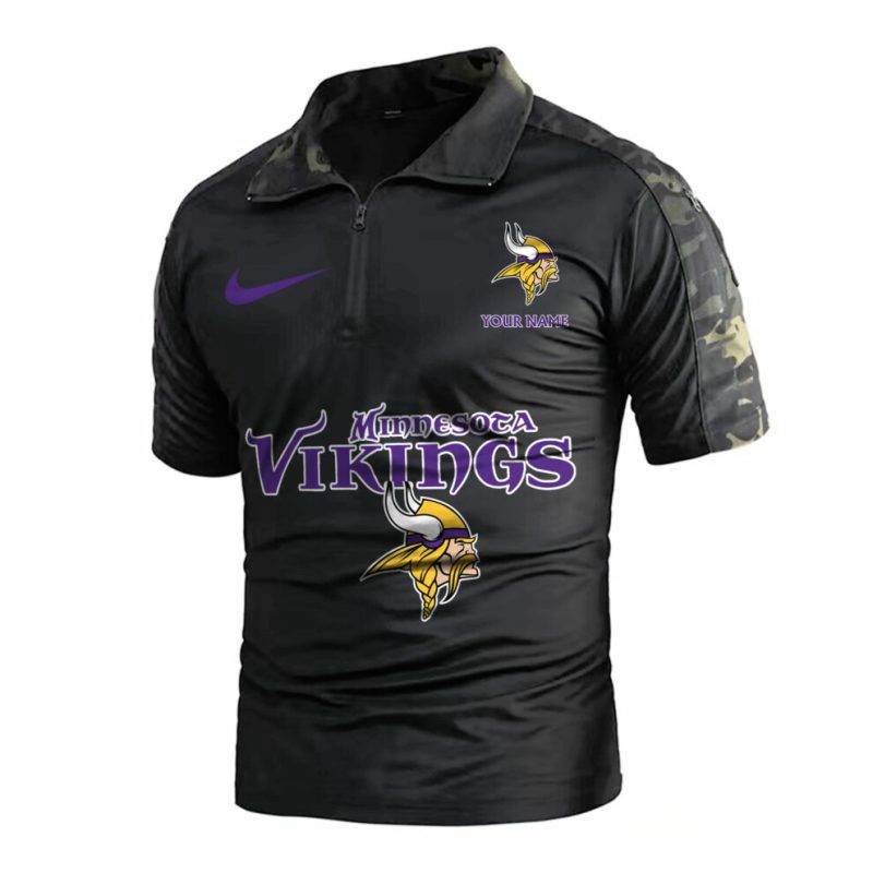Minnesota Vikings Army Polo Shirt - Image 2