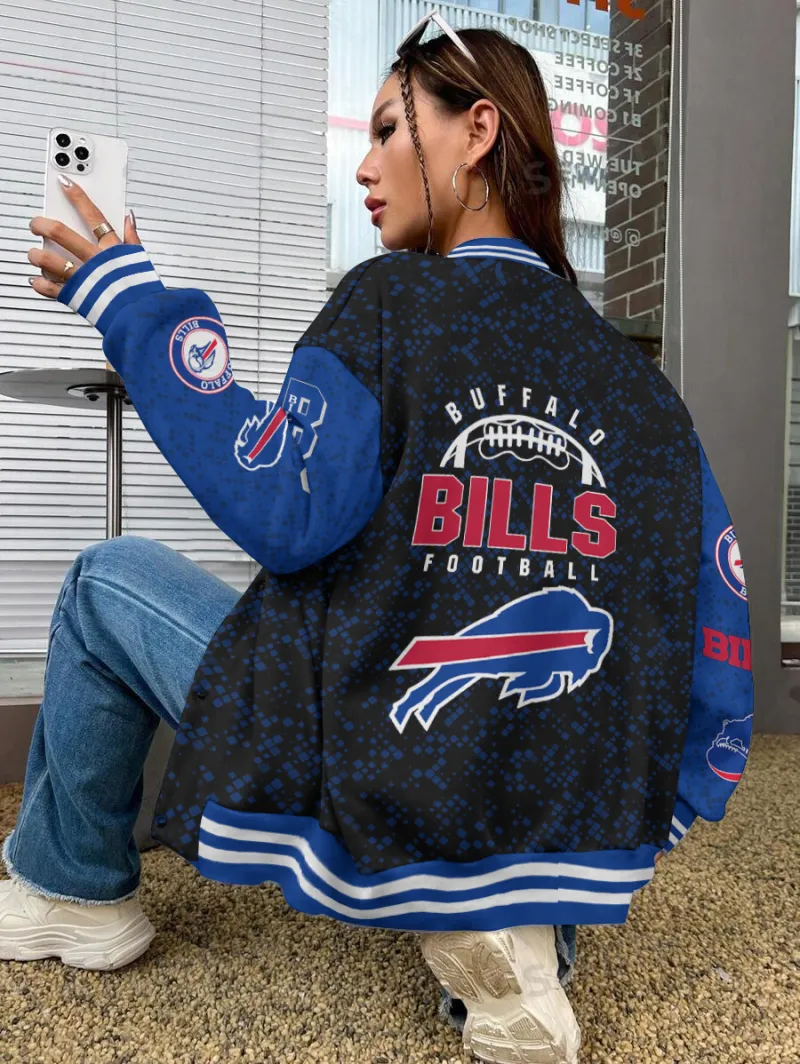 Buffalo Bills Varsity Jacket Back View