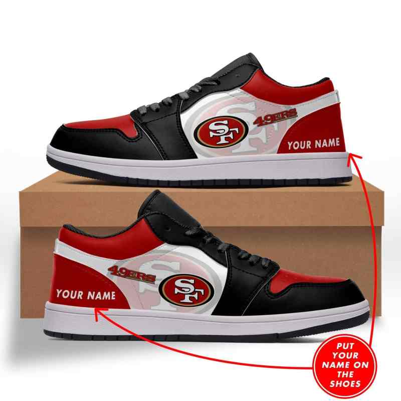 San Francisco 49ers LJ Sneakers 007 - Side View