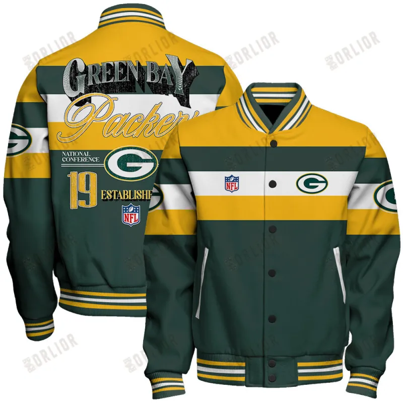 Green Bay Packers Personalized Unisex Varsity Jacket