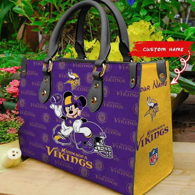 Minnesota Vikings Personalized Hand Bag