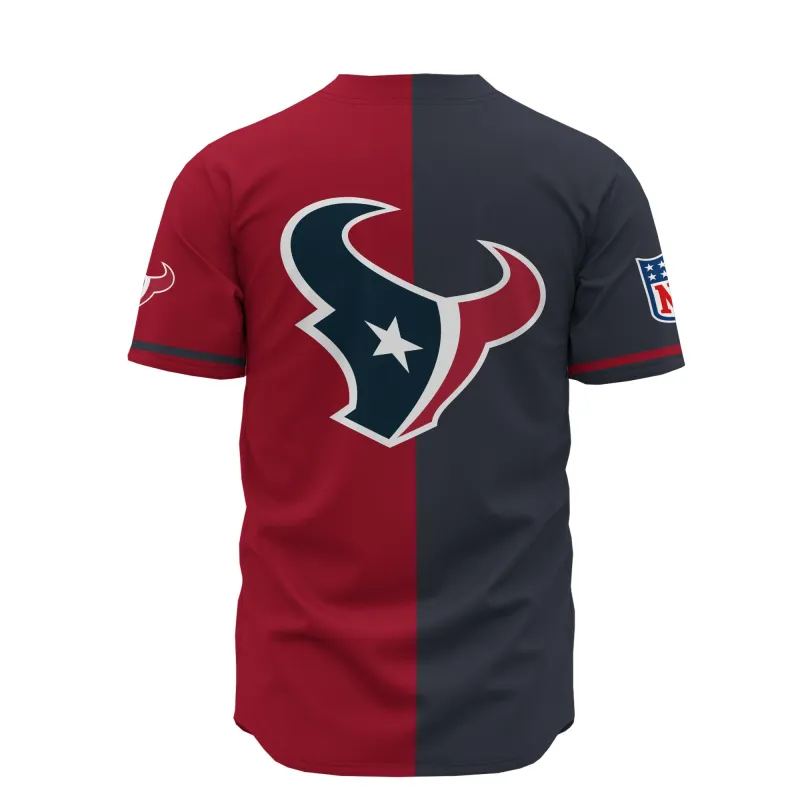 Houston Texans Personalized Baseball Jersey