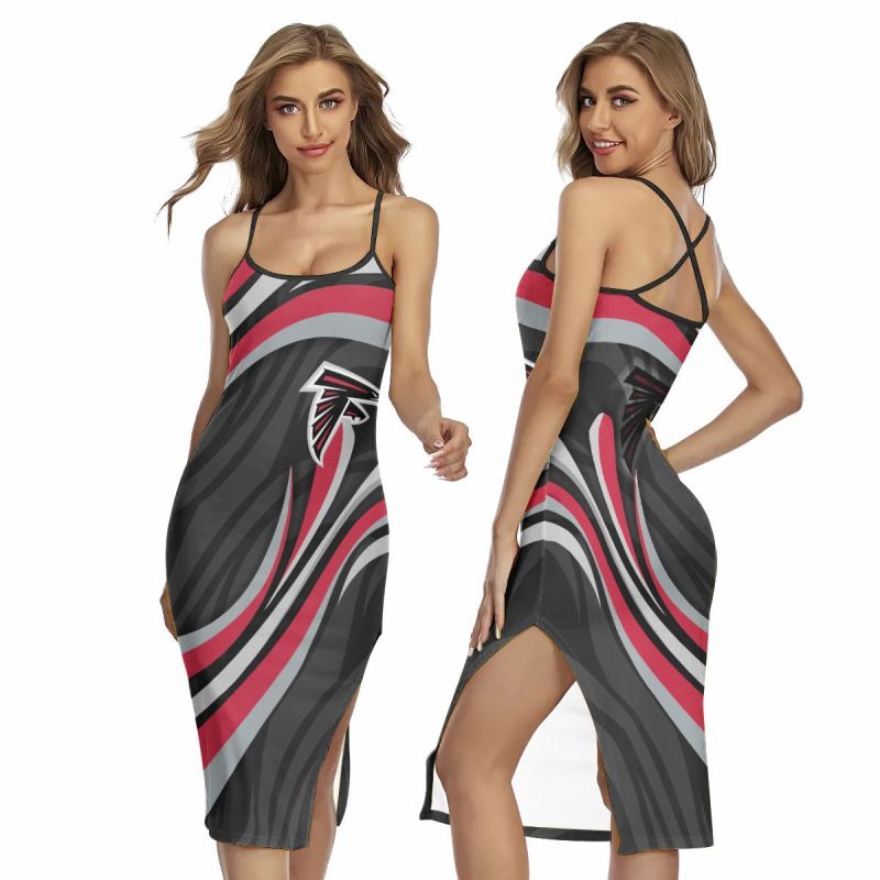 Atlanta Falcons Women's Back Cross Cami Dress