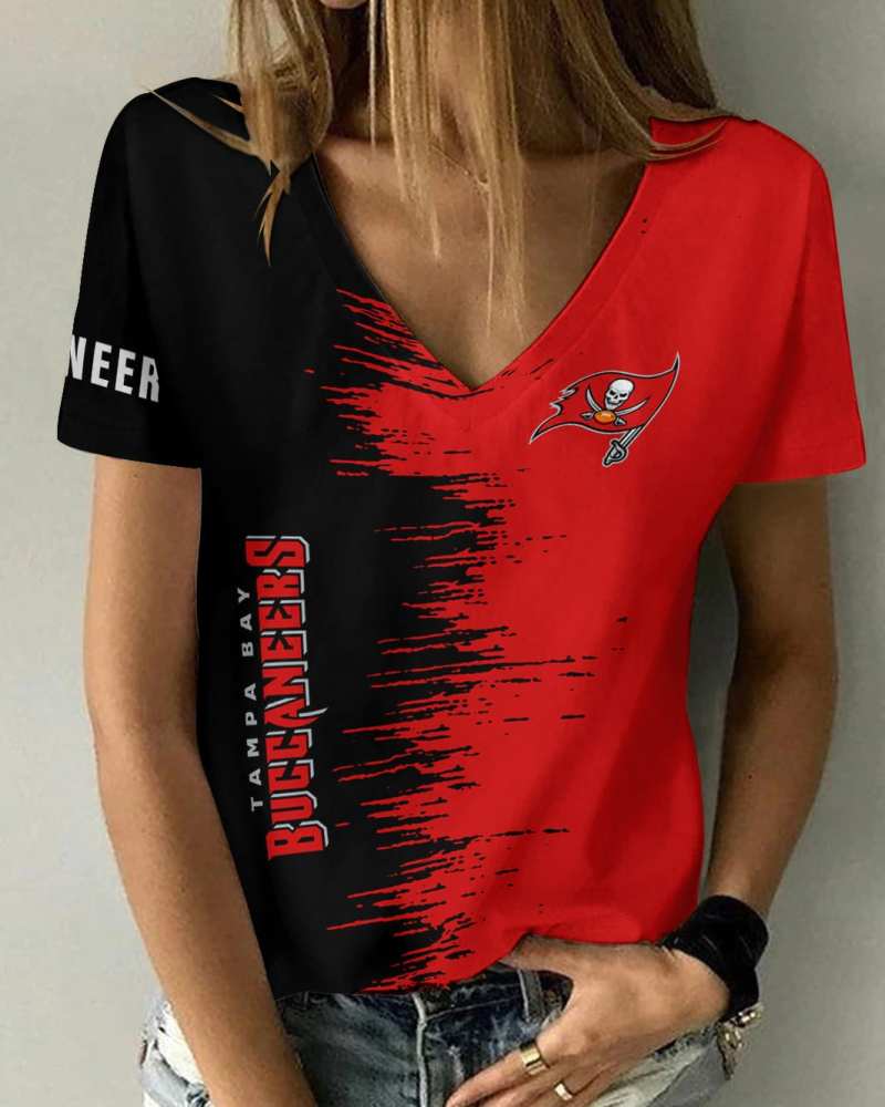 Tampa Bay Buccaneers V-Neck Women's T-Shirt