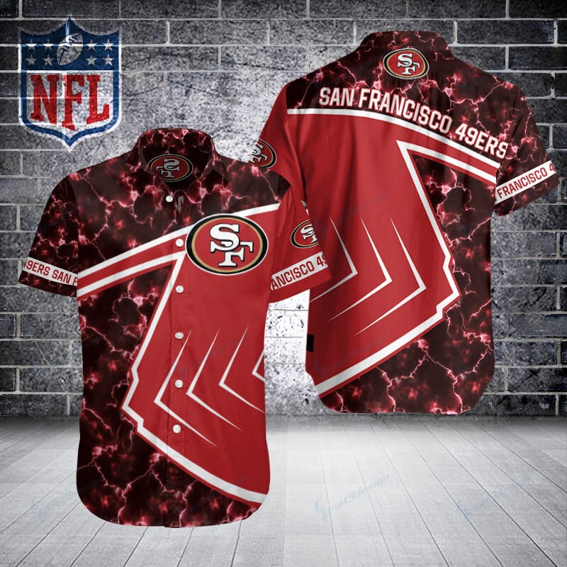 Sizing Chart for San Francisco 49ers Button Shirt