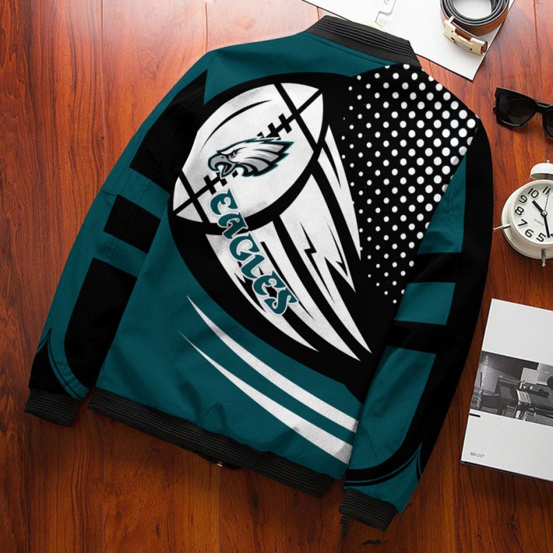 Philadelphia Eagles Bomber Jacket Details