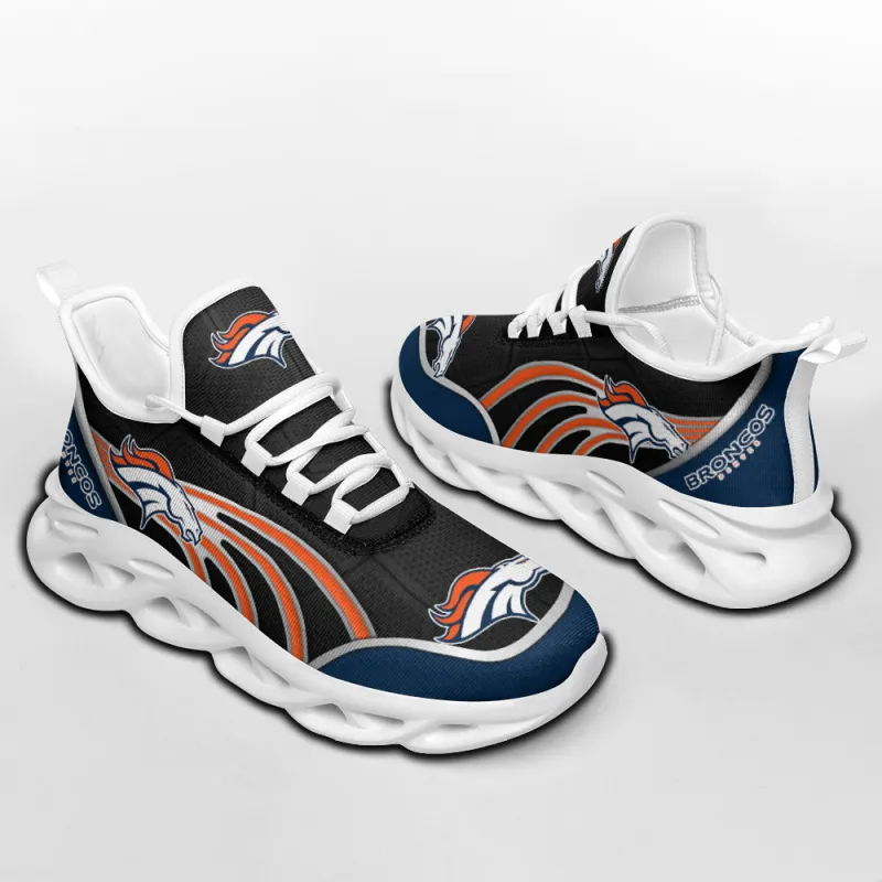 Denver Broncos Yezy Running Sneakers Front View