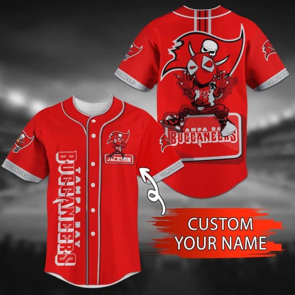 Personalized Tampa Bay Buccaneers Baseball Jersey