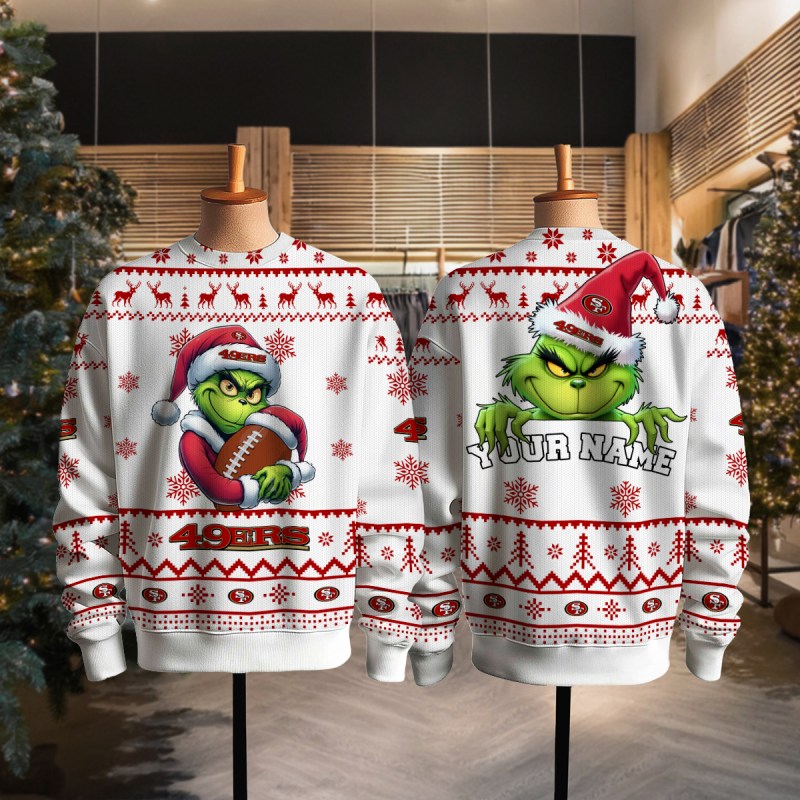 San Francisco 49ers Ugly Christmas Sweater Full View