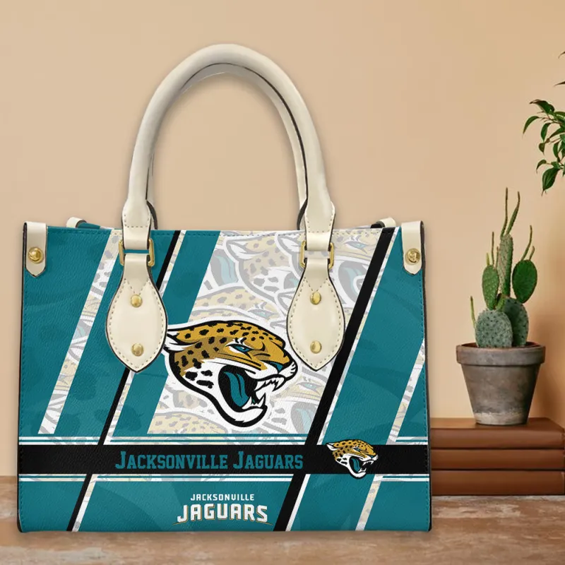 Black and Beige Jaguars Hand Bag