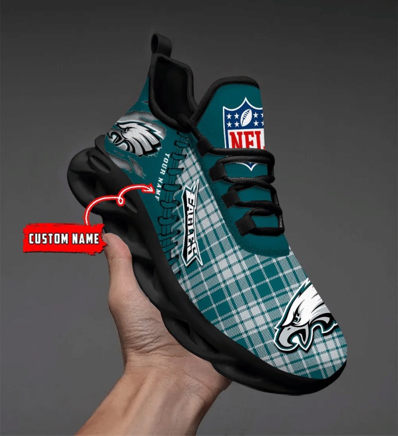 Philadelphia Eagles Personalized Yezy Running Sneakers