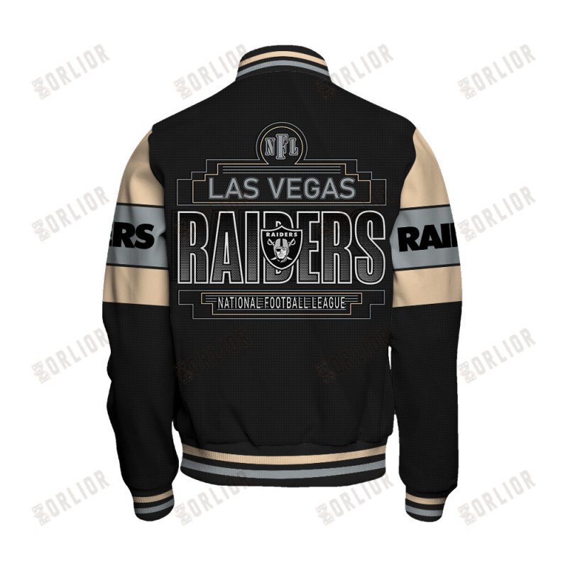 Las Vegas Raiders Varsity Jacket Detail